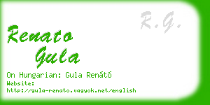 renato gula business card